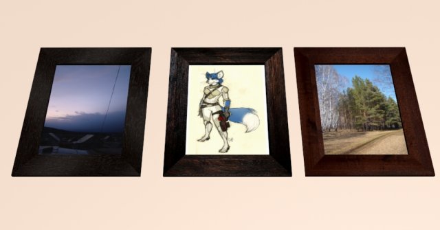 photo frame 3D Модель .c4d .max .obj .3ds .fbx .stl .blend 