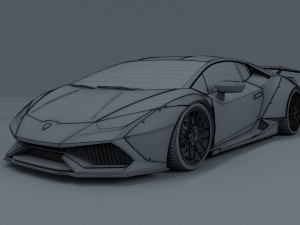 lamborghini huracan liberty walk 3D-Modell