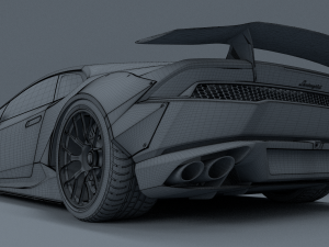 lamborghini huracan liberty walk 3D-Modell