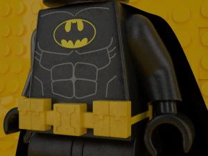 lego batman minifigure 3D Model