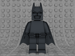 lego batman minifigure Model 3D