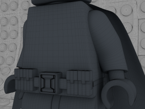 lego batman minifigure Model 3D