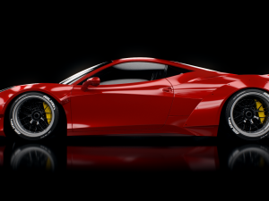 ferrari 458 italia liberty walk Modelo 3D