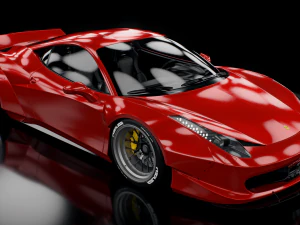 ferrari 458 italia liberty walk 3D Model