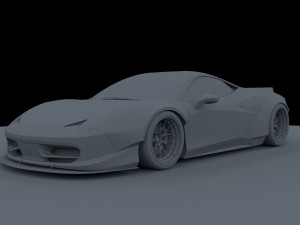 ferrari 458 italia liberty walk Modelo 3D