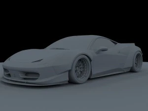 ferrari 458 italia liberty walk 3D Model