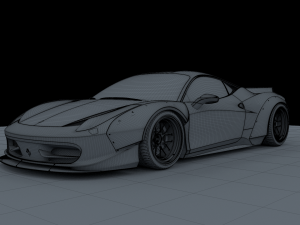 ferrari 458 italia liberty walk Modelo 3D
