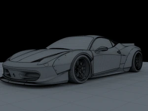 ferrari 458 italia liberty walk 3D Model