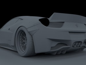 ferrari 458 italia liberty walk Modelo 3D