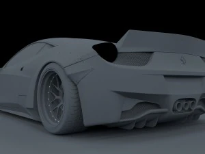 ferrari 458 italia liberty walk 3D Model