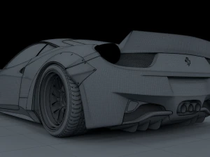 ferrari 458 italia liberty walk 3D Model