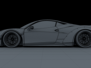 ferrari 458 italia liberty walk Modelo 3D