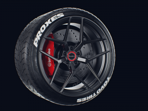 brixton forged pf-7 wheel 3Dモデル