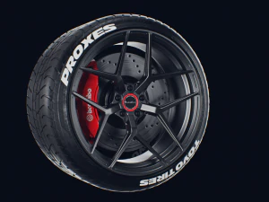 brixton forged pf-7 wheel 3D Model