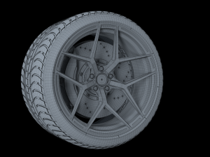 brixton forged pf-7 wheel Model 3D