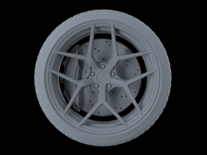 brixton forged pf-7 wheel Model 3D