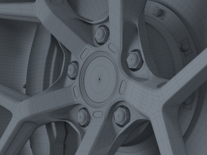 brixton forged pf-7 wheel Model 3D