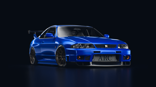 nissan gt-r r33 3D मॉडल .c4d .max .obj .3ds .fbx .stl .blend 