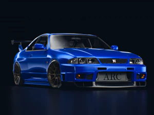 nissan gt-r r33 3D Model