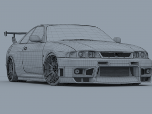 nissan gt-r r33 3D मॉडल