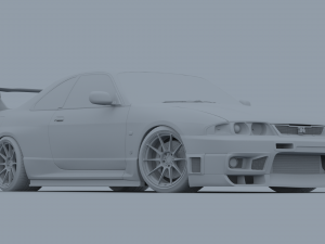 nissan gt-r r33 3D मॉडल