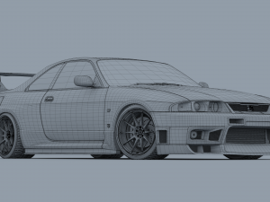 nissan gt-r r33 3D मॉडल