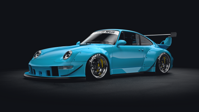 porsche 911 993 rwb Modelo 3D .c4d .max .obj .3ds .fbx .stl .blend 