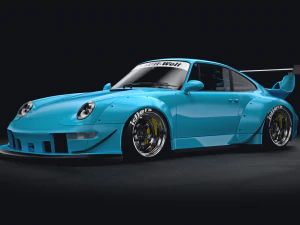 porsche 911 993 rwb 3D Model