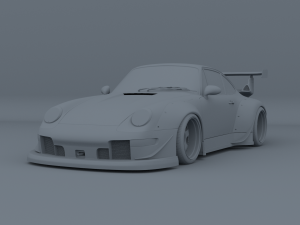 porsche 911 993 rwb Modelo 3D