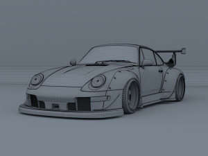 porsche 911 993 rwb Modelo 3D