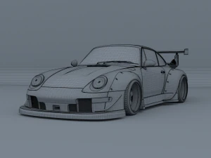 porsche 911 993 rwb 3D Model