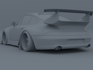 porsche 911 993 rwb Modelo 3D