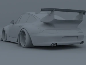porsche 911 993 rwb 3D Model