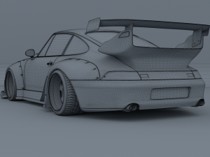 porsche 911 993 rwb Modelo 3D