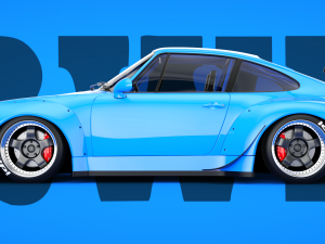 porsche 911 993 rwb Modelo 3D