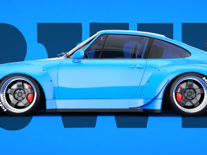 porsche 911 993 rwb 3D Model