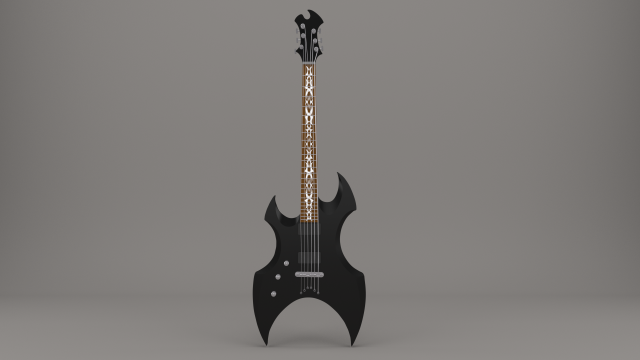 electro guitar esp ltd ax 50 3D Model in Gitar 3DExport