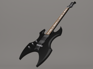 electro guitar esp ltd ax-50 3D Model