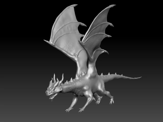 drag&atilde;o azul Modelo 3D .c4d .max .obj .3ds .fbx .stl .blend 