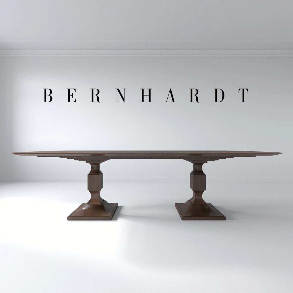 bernhardt haven dining table 3D Model .c4d .max .obj .3ds .fbx .stl .blend 