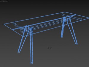 boconcept adelaide table Modèle 3D