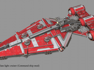 arquitens-class light cruiser 3D Model