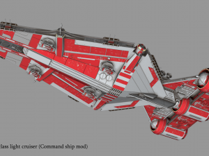 arquitens-class light cruiser 3D Model