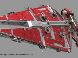 arquitens-class light cruiser 3D Model