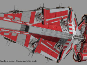 arquitens-class light cruiser 3D Model