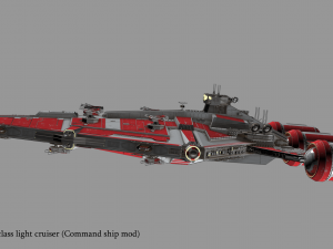arquitens-class light cruiser 3D Model