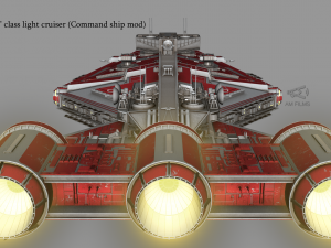 arquitens-class light cruiser 3D Model