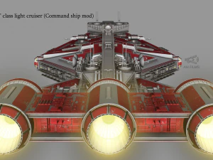 arquitens-class light cruiser 3D Model