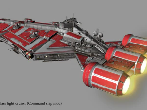 arquitens-class light cruiser 3D Model