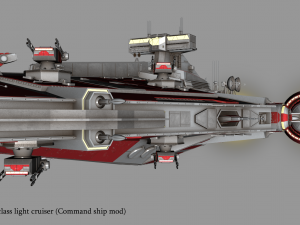 arquitens-class light cruiser 3D Model